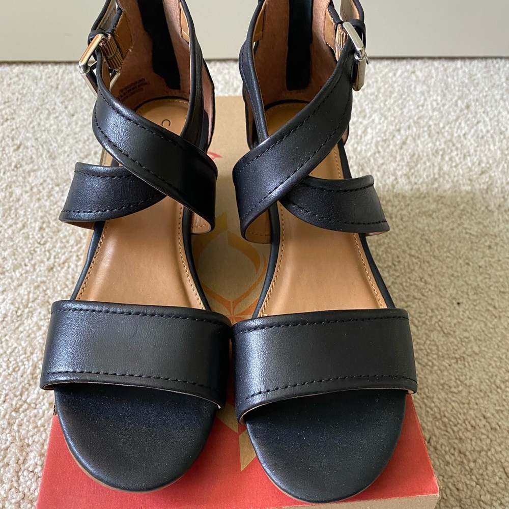 Confortiva black strappy sandal